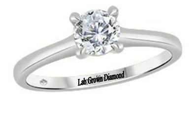 Feeling the Need to Get "Engaged" or Just Making a Promise?  0.50 Carat Lab Grown Diamond Solitaire