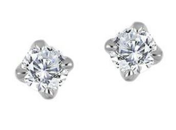 Classic Lab Grown Diamond Stud Earrings:  2 x 0.75 = 1.50 Carat Total Diamond Weight