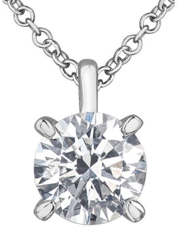 The Classic:  Go Big or Go Home:  1.50 Carat Lab Grown Diamond Solitaire Pendant