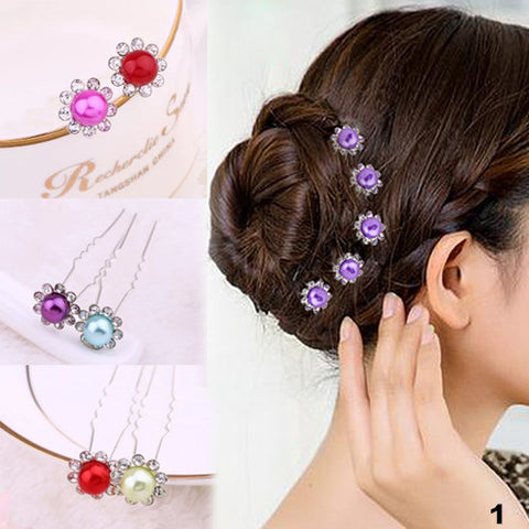 Faux Pearl Hairpins: Style HPC9