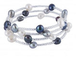 Freshwater Pearl and Glass Bead Bracelet