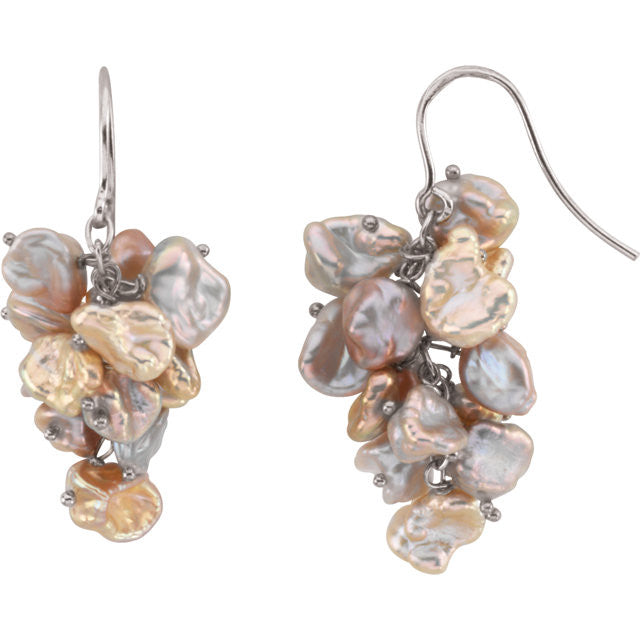 Drop Earrings: Keshi Pearls: Style 66600